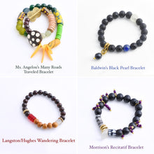 Load image into Gallery viewer, Black Author&#39;s Bracelet Collection (4)