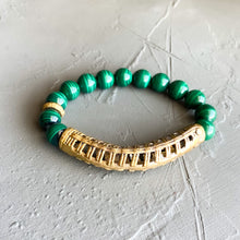 Load image into Gallery viewer, Green Malachite Goodness Bracelet