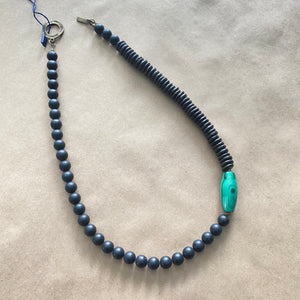Malachite and Black Agate Necklace