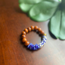 Load image into Gallery viewer, Lapis and Chalcedony Bracelet Set