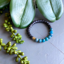 Load image into Gallery viewer, Apatite and African Beaded Bracelet