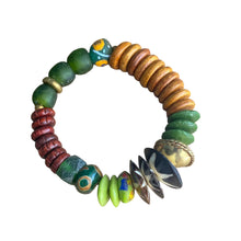 Load image into Gallery viewer, Green Goddess African Bracelet