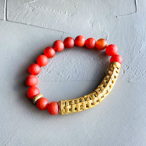 Firebrand Gobi Agate Bracelet