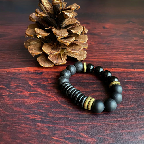 Black Night Gemstone Bracelet