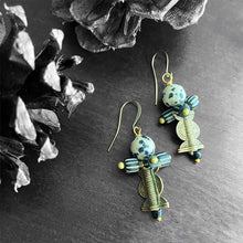 Load image into Gallery viewer, Spotted Weathervane Earrings