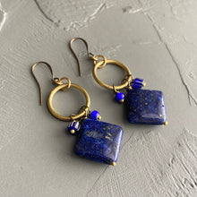 Load image into Gallery viewer, Lapis and Friends Earrings