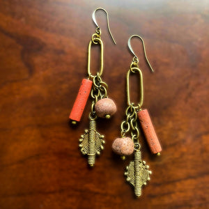 Pink Pastiche Earrings
