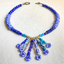 Load image into Gallery viewer, Blue Fortune Necklace