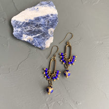 Load image into Gallery viewer, Blue Star Crane Earrings