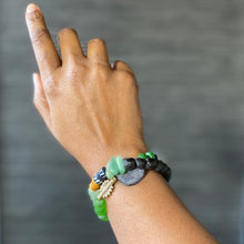 Load image into Gallery viewer, Candy String: Double Wrap Green African Bracelet