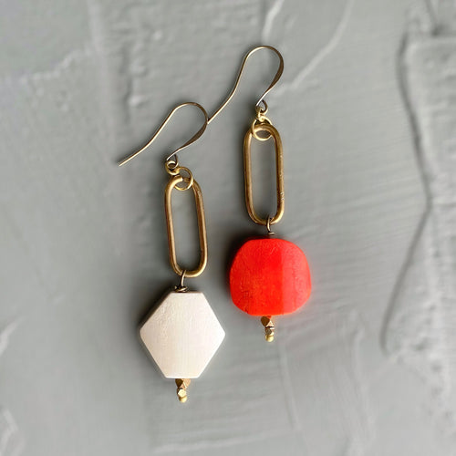 Creamsicle Earrings