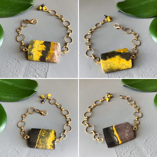 Buzz Buzz Bumblebee Jasper Bracelet