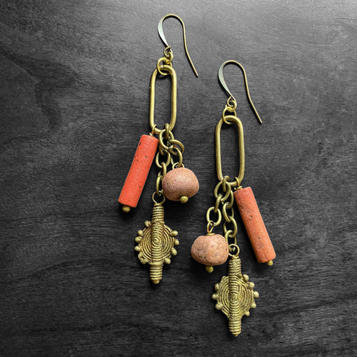 Pink Pastiche Earrings