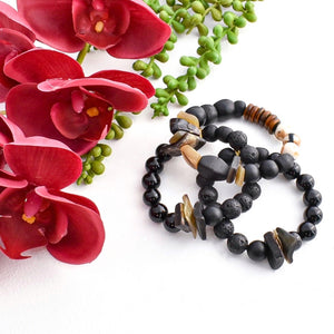 Black Textures Bracelet