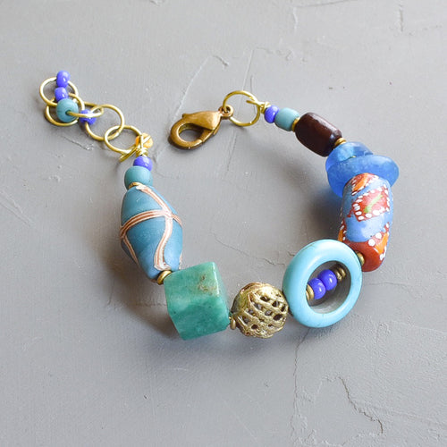 Blue Amazonite Structural Bracelet