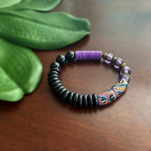 Autumn Royals Purple African Bracelet