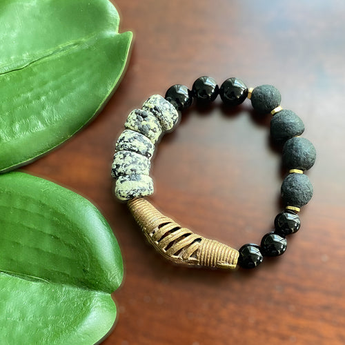 Black and White Statement Bracelet