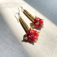 Load image into Gallery viewer, Red Light Earrings