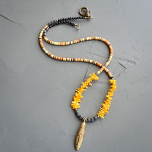 Load image into Gallery viewer, Citrus African Mask Layering Necklace
