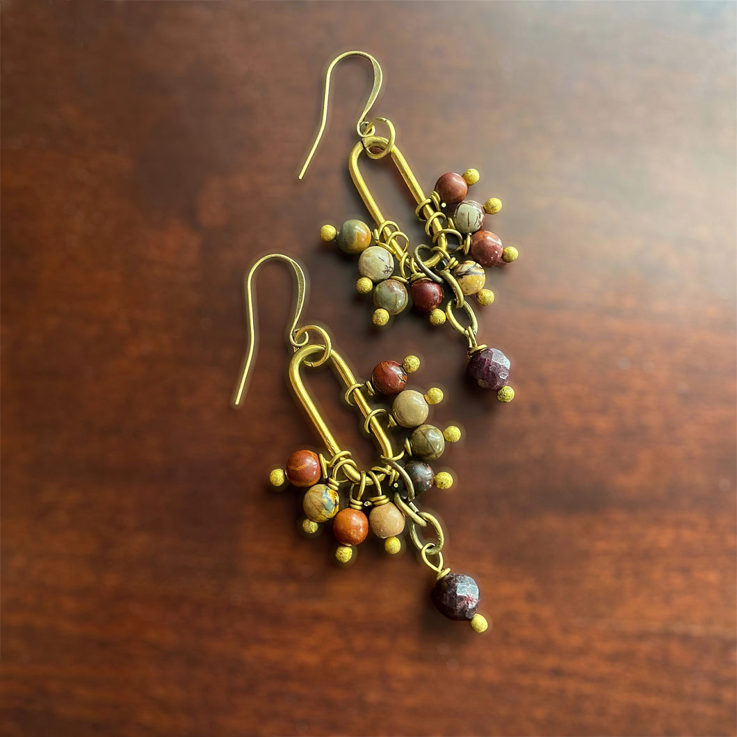 Autumn Crane Earrings