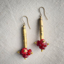 Load image into Gallery viewer, Red Light Earrings