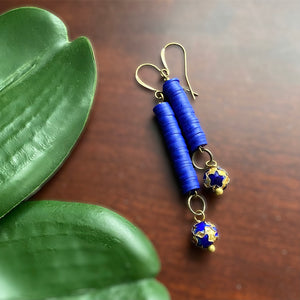 Blue Star Earrings