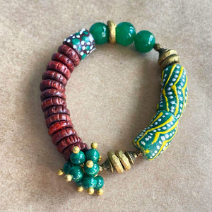 Malachite Abundance African Bracelet