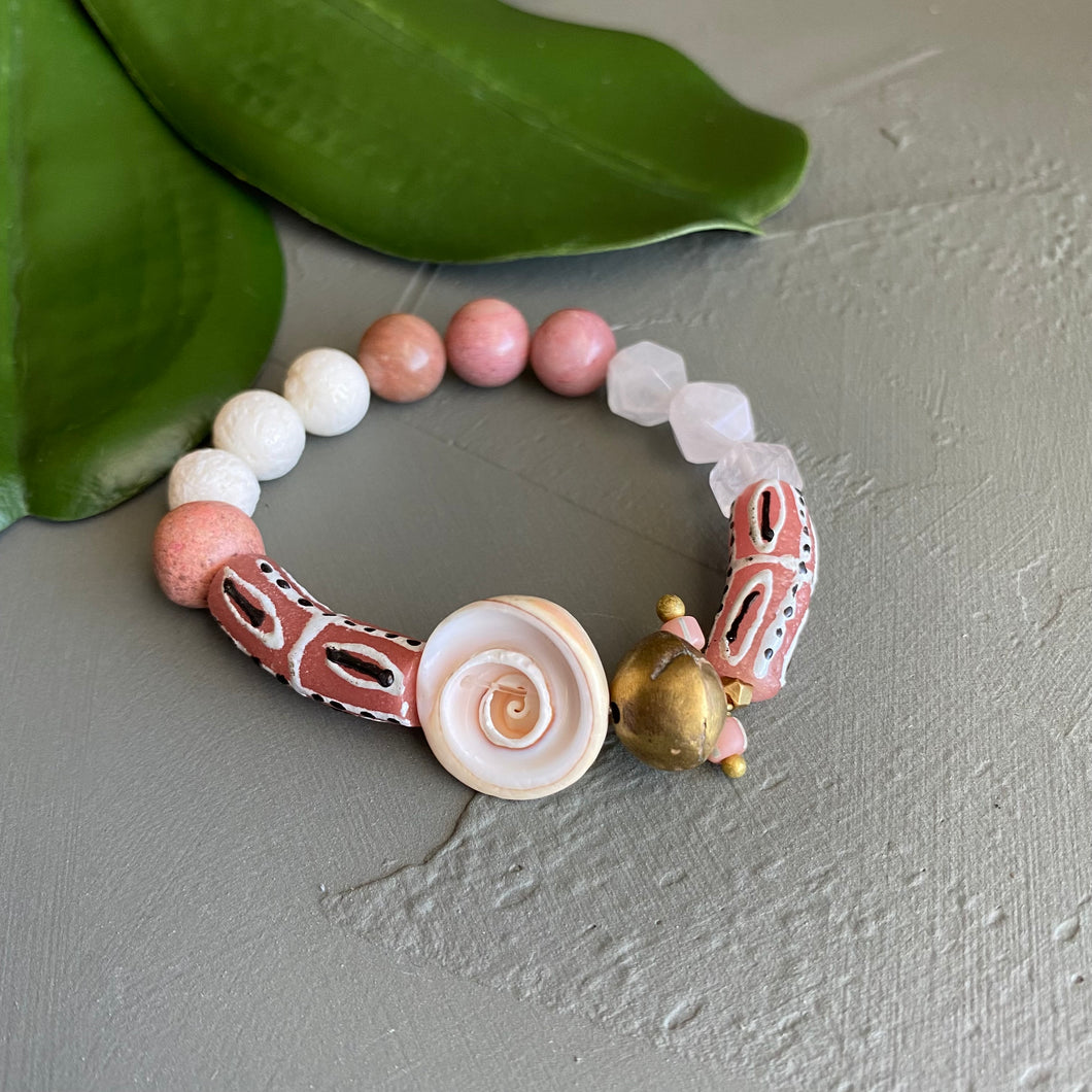 Pink Shell Abundance Bracelet