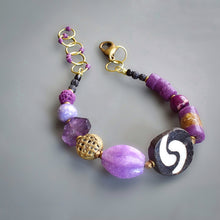 Load image into Gallery viewer, Purple Amethyst Structural Bracelet- Reserved