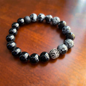 Black Snowflake Bracelet