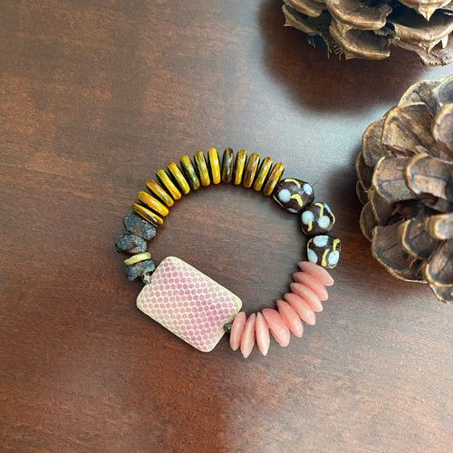 Pink & Brown Bracelet