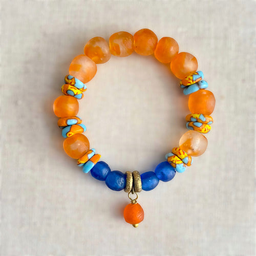 Orange Crush Charm Bracelet