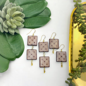 Quilted Earrings