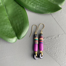 Load image into Gallery viewer, Purple Mini Stack Earrings, Replacement Pair for SJ