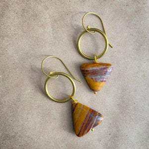 Jasper Ring Earrings