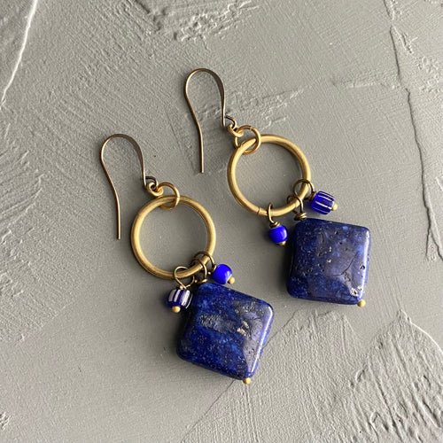 Lapis and Friends Earrings