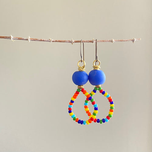 Rainbow Circle Earrings