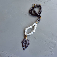 Load image into Gallery viewer, Black and Moonstone African Mask Layering Necklace