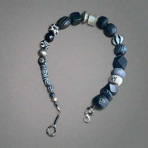 Black and Silver Collar